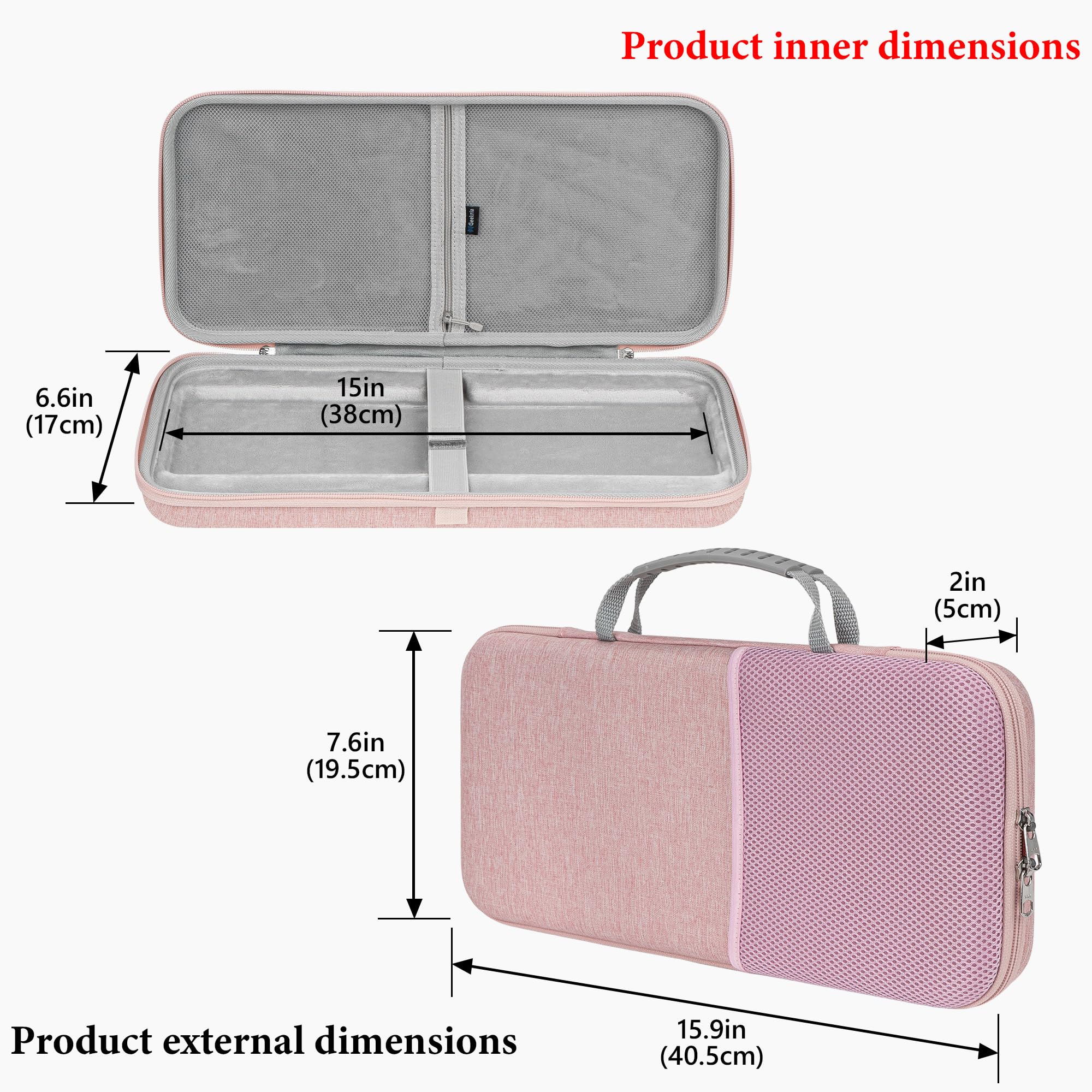 Amazon.co.jp: Geekria キーボード キャリングケース、ハードシェル